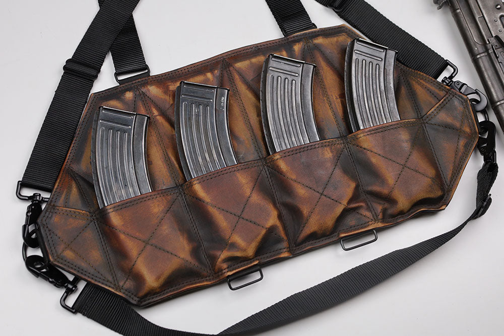 4 Cell Leather AK Chestrig