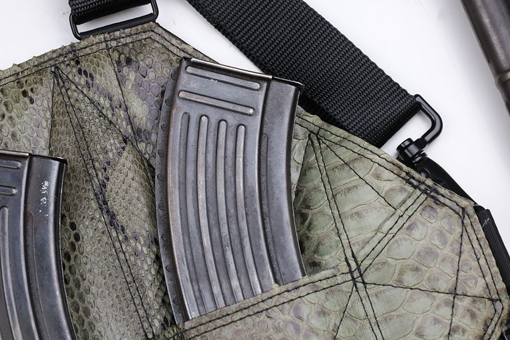 Leather AK Chestrig "Green Python" 2c | 3c | 4c