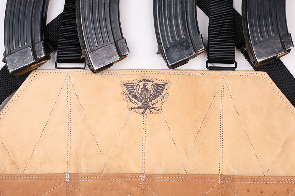4 Cell Ostrich Leather Chestrig