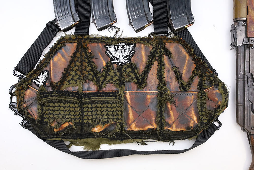 4 Cell Leather AK Chestrig "Shemagh"