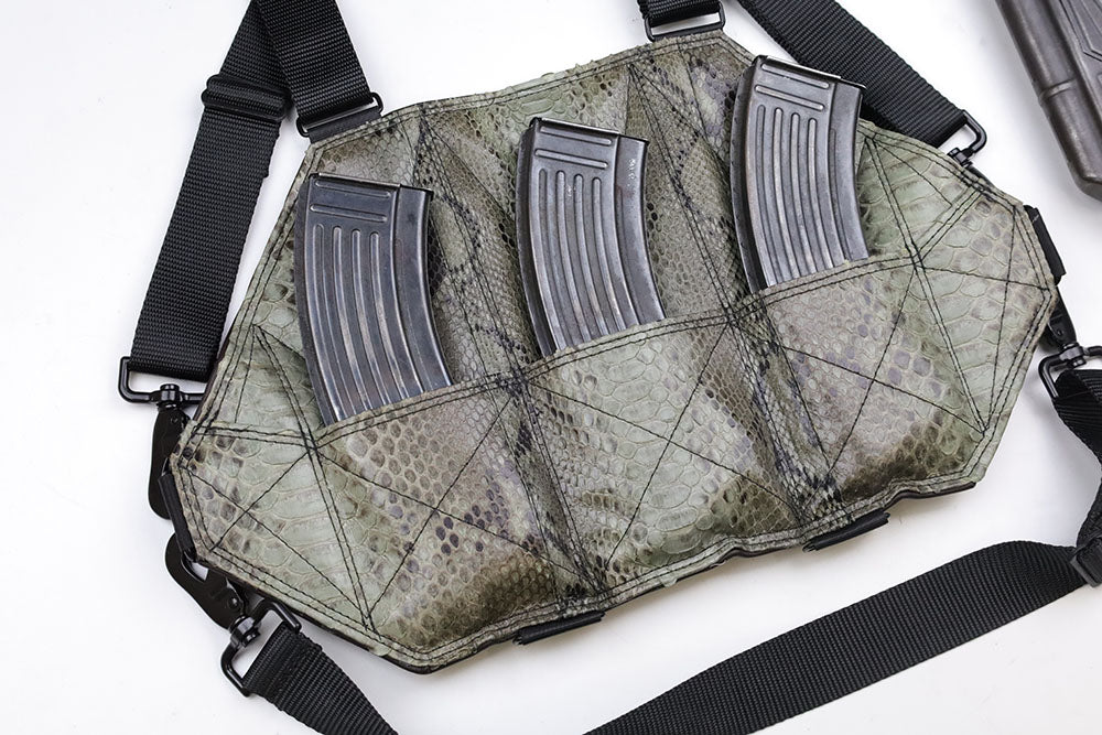 Leather AK Chestrig "Green Python" 2c | 3c | 4c