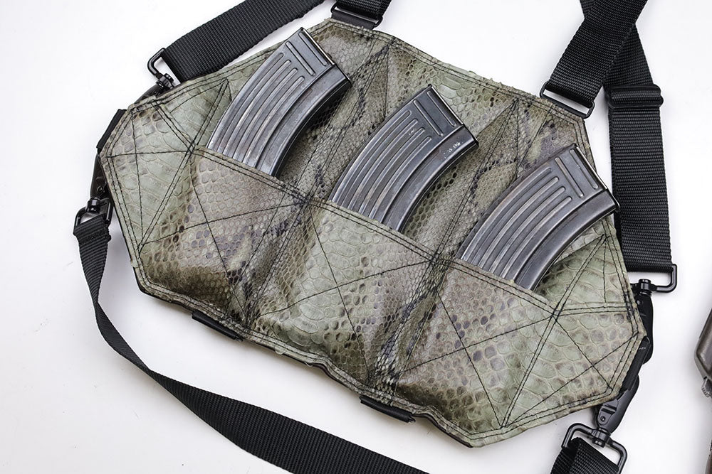 Leather AK Chestrig "Green Python" 2c | 3c | 4c